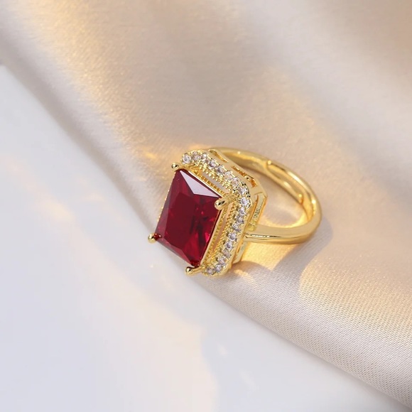 ♦️SALE♦️Luxury Red Cubic Zirconia Sets - Picture 8 of 16